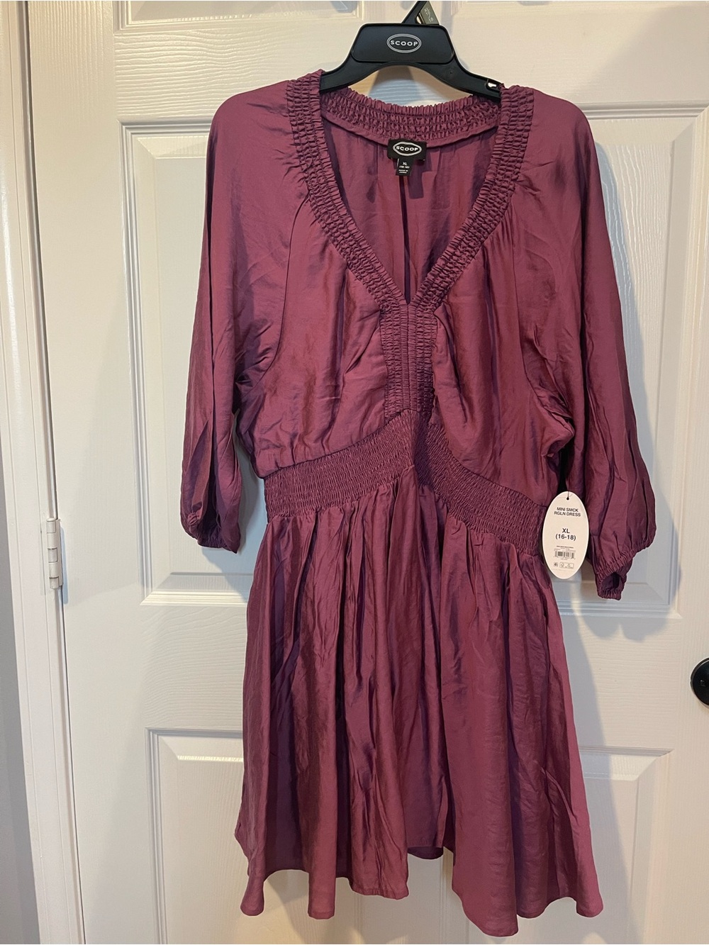 Scoop XL Women’s Smocked Waist Dress NWT